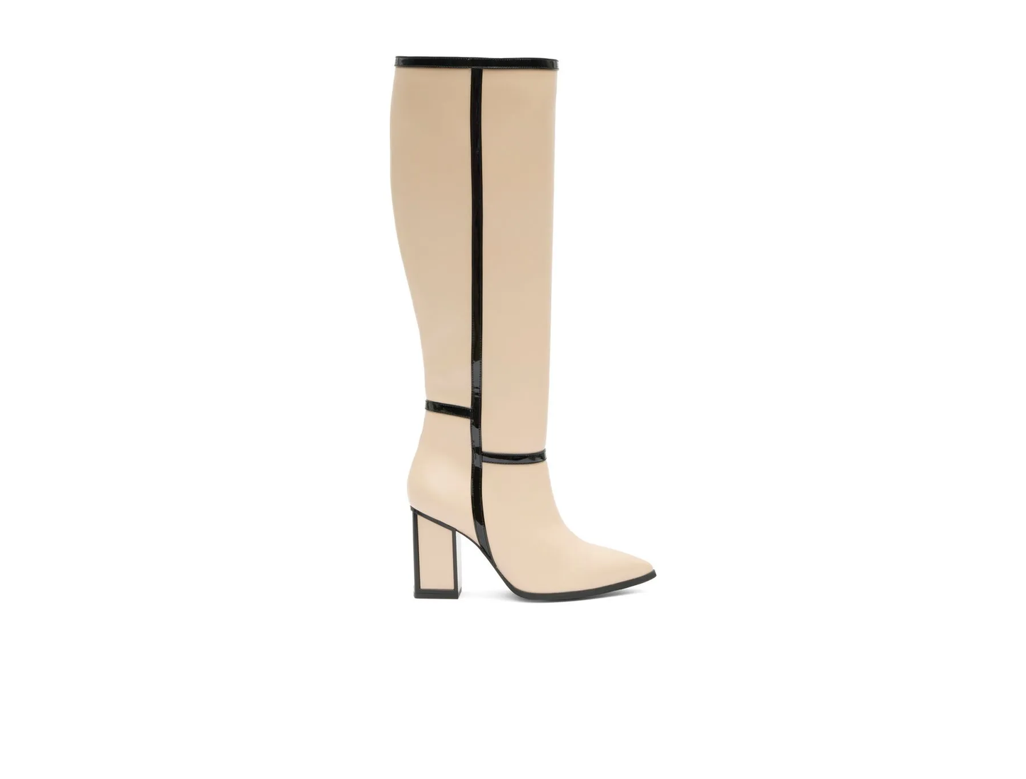 Andrea High-Contrast Fashion Boot - Tall Block Heel