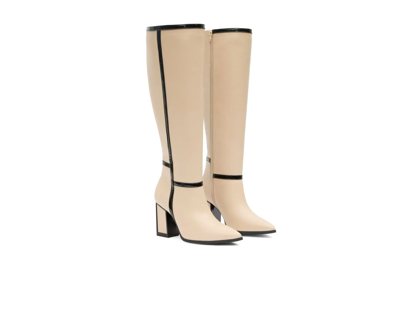 Andrea High-Contrast Fashion Boot - Tall Block Heel