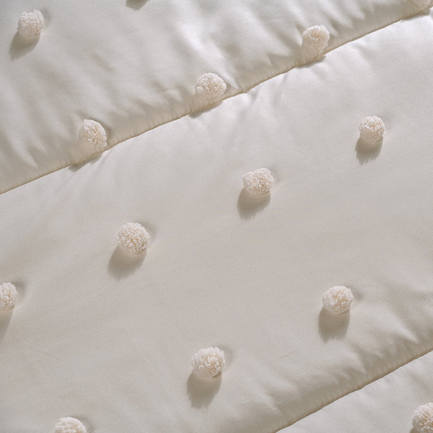 Vianney Ivory Textured Comforter Set – Soft Luxury Bedroom Bedding