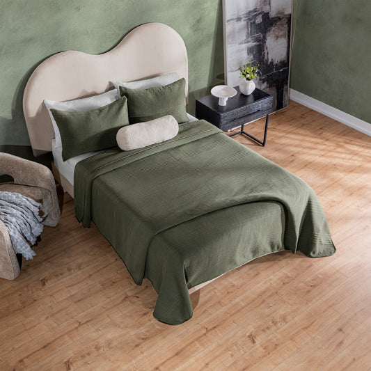 Kyoto Reversible Comforter Set | Jersey Quilted | Queen King