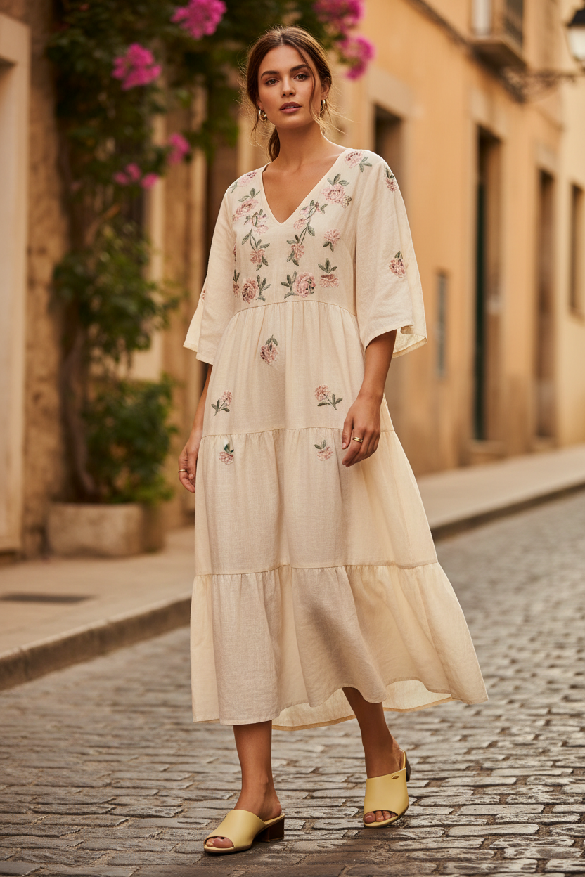 Butter Yellow Mule Slides with Outfit